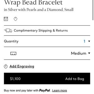 Gently worn Tiffany wrap bracelet